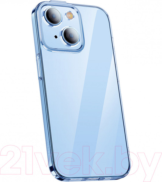 Изображение товара Чехол-накладка Baseus Crystal для iPhone 14 Plus / ARJB010002 (прозрачный, с защитным стеклом)