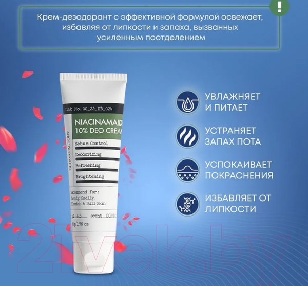Изображение товара Дезодорант-крем Derma Factory Niacinamaid 10% Deo Cream (50мл)