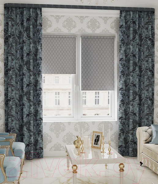 Изображение товара Рулонная штора LEGRAND Жизель 120x175 / 58103651 (серый)