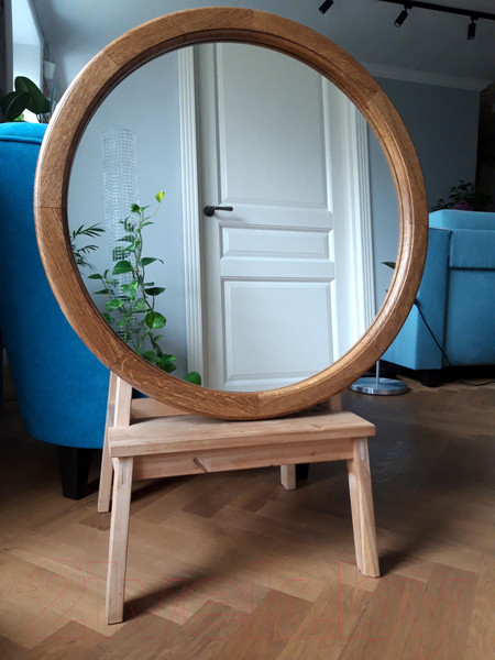 Изображение товара Зеркало DEKO Круглое ZKD6060 (дуб)