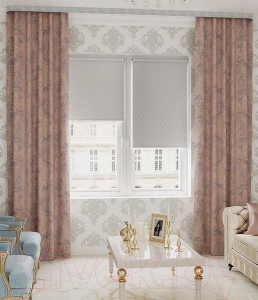 Изображение товара Рулонная штора LEGRAND Жизель 47x175 / 58103690 (жемчужный)