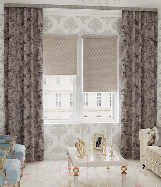 Изображение товара Рулонная штора LEGRAND Жизель 47x175 / 58103737 (какао)