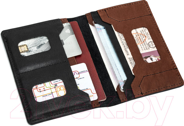 Изображение товара Обложка на паспорт Brauberg 238196 (черный)