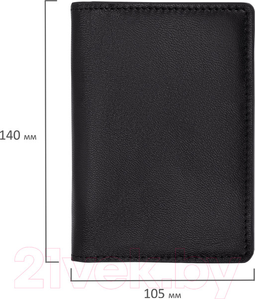 Изображение товара Обложка на паспорт Brauberg 238196 (черный)