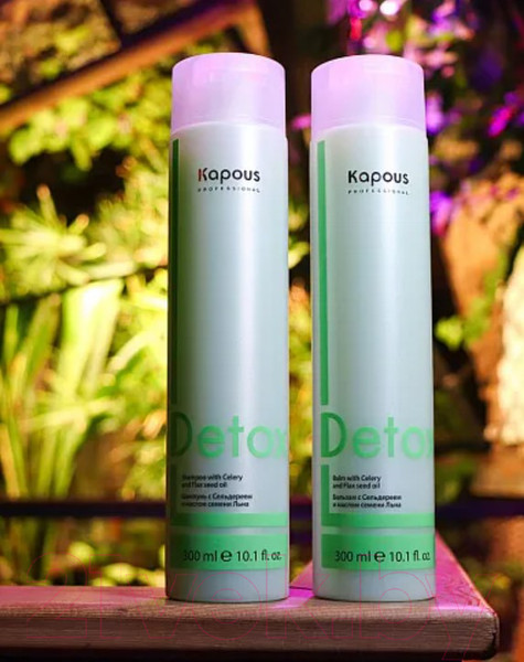 Изображение товара Бальзам для волос Kapous Detox С сельдереем и маслом семени льна (300мл)