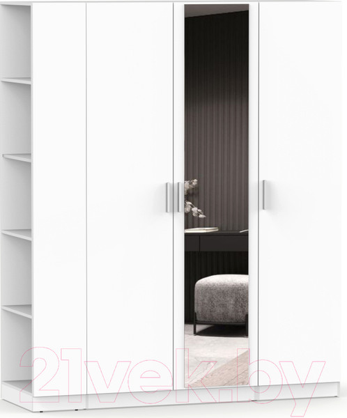 Изображение товара Шкаф Интермебель Марсель-25 / МР 01-25 (белый премиум)