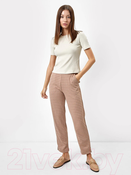 Изображение товара Штаны Mark Formelle 182436 (р.164/170-90, персиковая лапка на жемчужном)