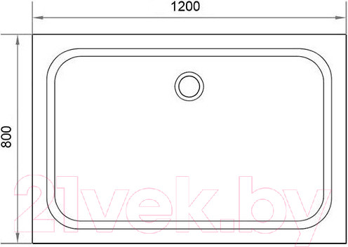Изображение товара Душевой поддон Aquabath ABR120.8