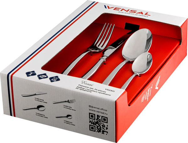 Изображение товара Набор столовых приборов Vensal VS2301 (24пр)