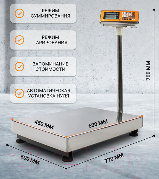 Изображение товара Весы платформенные Shtapler PW 300 45x60 / 71057098