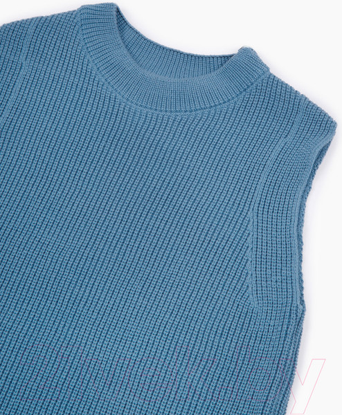 Изображение товара Жилет детский Amarobaby Knit Long / AB-OD21-KNITL10/19-122 (голубой, р. 122)