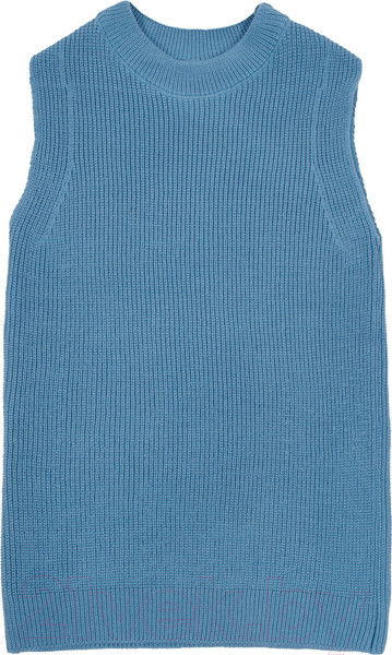 Изображение товара Жилет детский Amarobaby Knit Long / AB-OD21-KNITL10/19-146 (голубой, р. 146)