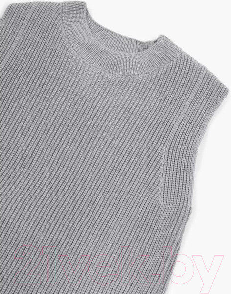 Изображение товара Жилет детский Amarobaby Knit Long / AB-OD21-KNITL10/11-128 (серый, р. 128)