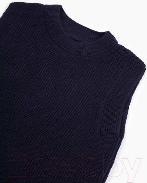 Изображение товара Жилет детский Amarobaby Knit Long / AB-OD21-KNITL10/20-140 (синий, р. 140)