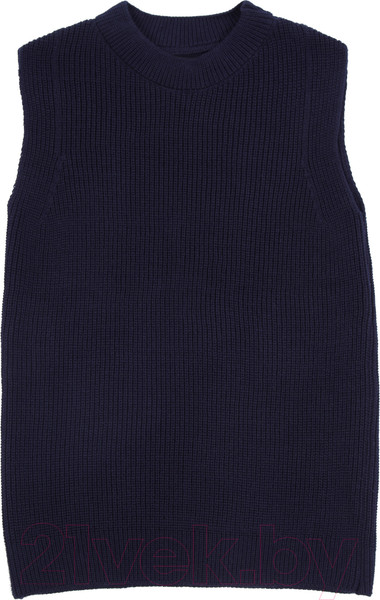 Изображение товара Жилет детский Amarobaby Knit Long / AB-OD21-KNITL10/20-140 (синий, р. 140)