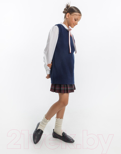 Изображение товара Жилет детский Amarobaby Knit Long / AB-OD21-KNITL10/20-146 (синий, р. 146)