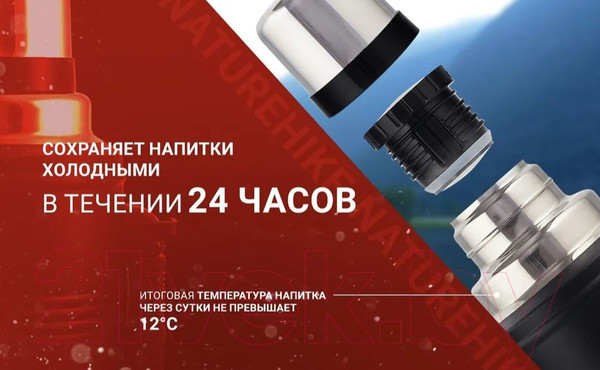 Изображение товара Термос для напитков Naturehike Q-9H NH19SJ011 / 6927595740279 (2.2л, черный)