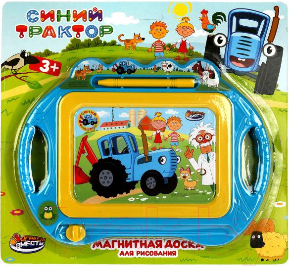 Изображение товара Доска для рисования Играем вместе Синий трактор / B247-H27006-BTR