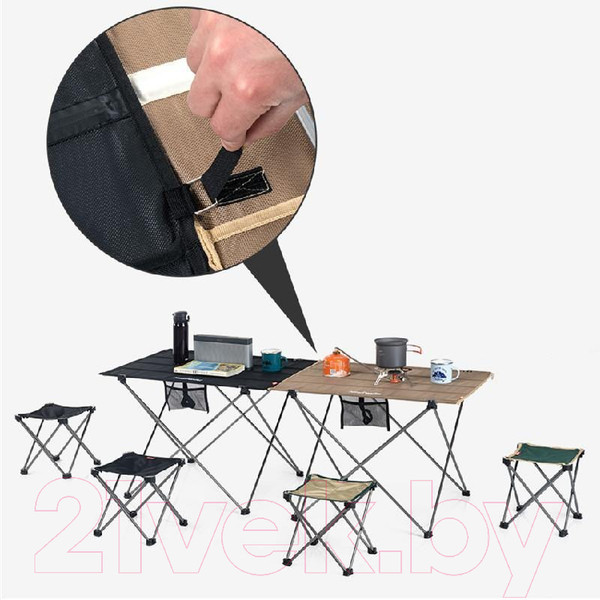 Изображение товара Стол складной Naturehike NH20JJ020 / 6927595763438 (L, хаки)