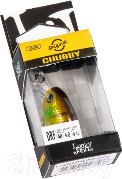 Изображение товара Воблер Lucky John Original Chubby DR F 04.00/010 / LJO2004DRF-010