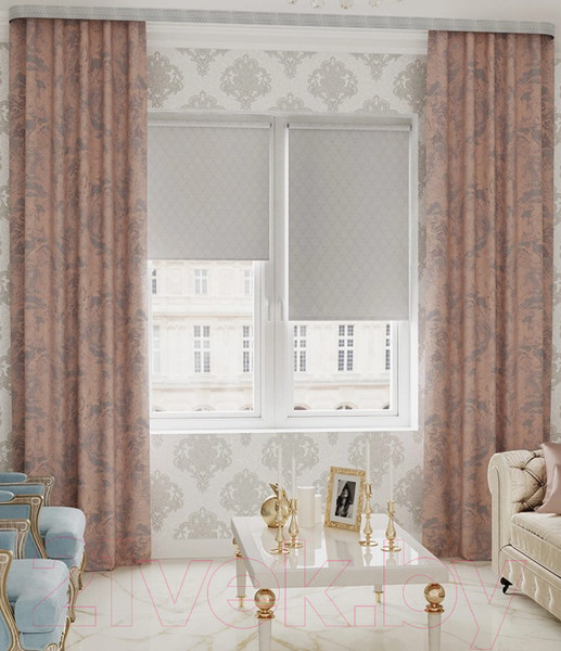 Изображение товара Рулонная штора LEGRAND Жизель 57x175 / 58103692 (жемчужный)