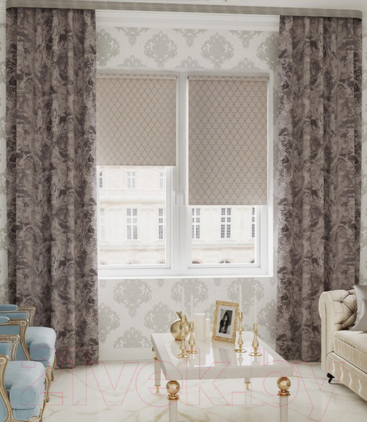 Изображение товара Рулонная штора LEGRAND Жизель 61.5x175 / 58103740 (какао)