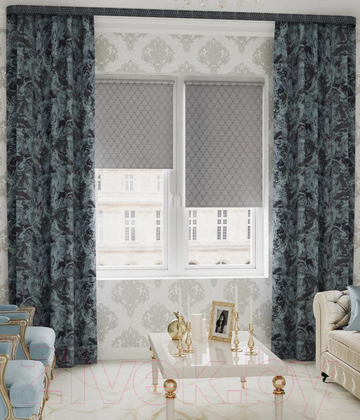 Изображение товара Рулонная штора LEGRAND Жизель 61.5x175 / 58103644 (серый)