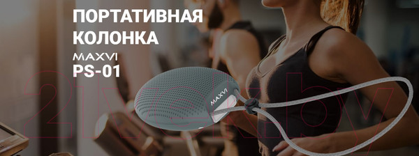 Изображение товара Портативная колонка Maxvi PS-01 (оранжевый)