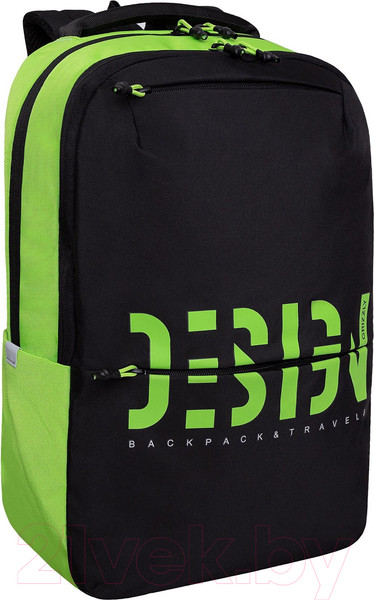 Изображение товара Рюкзак Grizzly RU-337-3 (черный/салатовый)