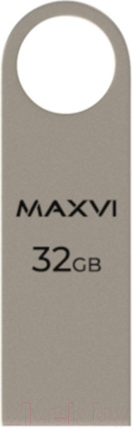 Изображение товара USB flash накопитель Maxvi MK 32GB 2.0 (металлик/серебристый)