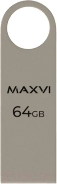 Изображение товара USB flash накопитель Maxvi MK 64GB 2.0 (металлик/серебристый)