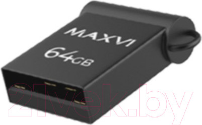 Изображение товара USB flash накопитель Maxvi MM 64GB 2.0 (темно-серый)