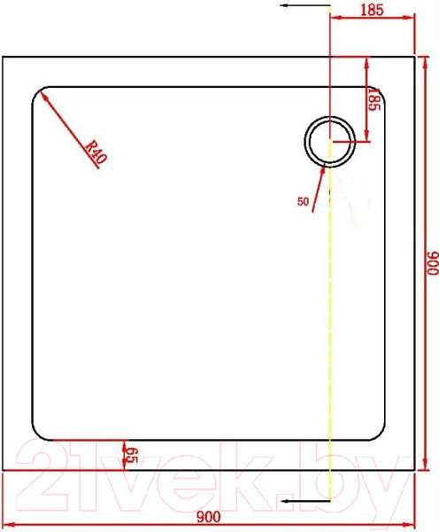 Изображение товара Душевой поддон Aquabath ABS90