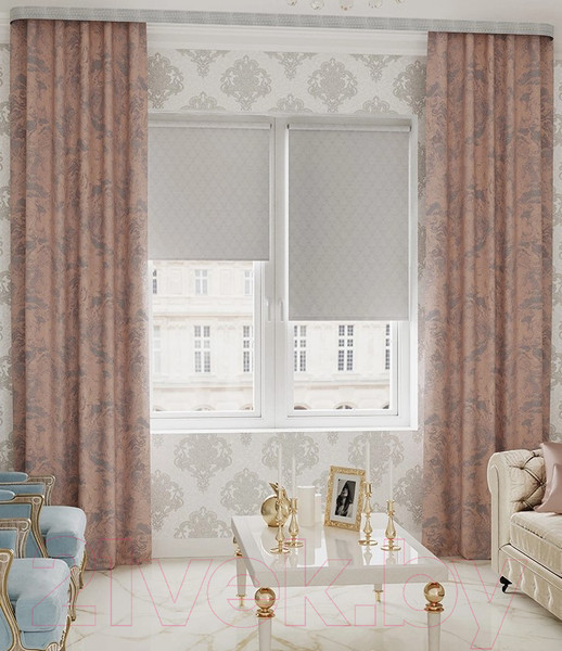 Изображение товара Рулонная штора LEGRAND Жизель 98x175 / 58103698 (жемчужный)