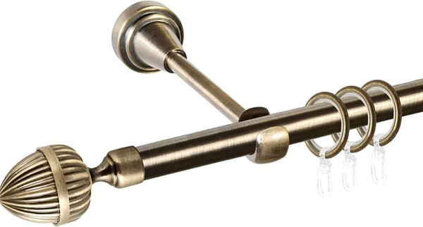 Изображение товара Карниз для штор АС ФОРОС Prime D16Г + наконечники Милано (2м, антик)