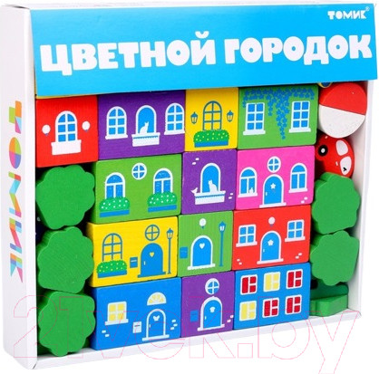 Изображение товара Конструктор Томик Цветной городок большой / 789470