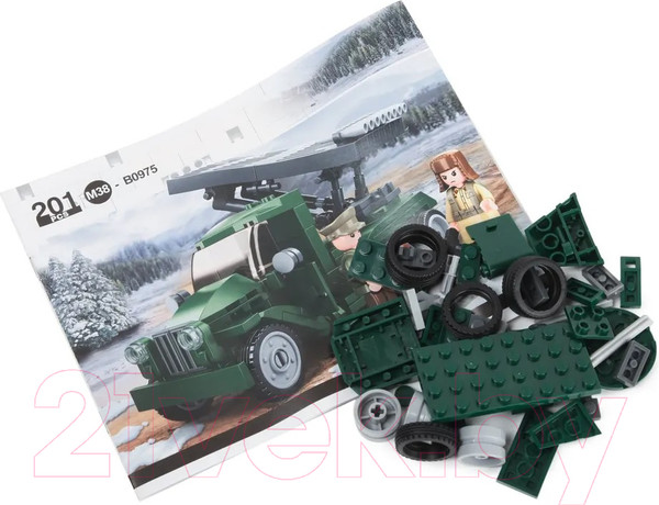 Изображение товара Конструктор Sluban Армия ВОВ. Боевая машина БМ-13 Катюша / M38-B0975 (201эл)