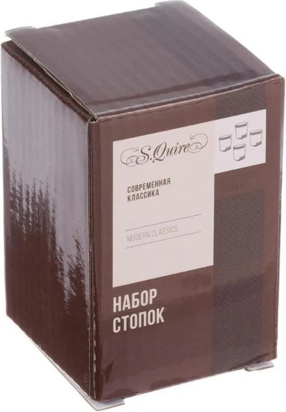 Изображение товара Набор шотов S.Quire C006 (4шт, серебристый)