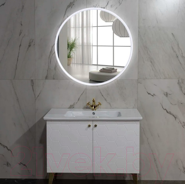 Изображение товара Зеркало Пекам Ring 70x70 / ring-70x70M (с подсветкой, с многофункциональной панелью)