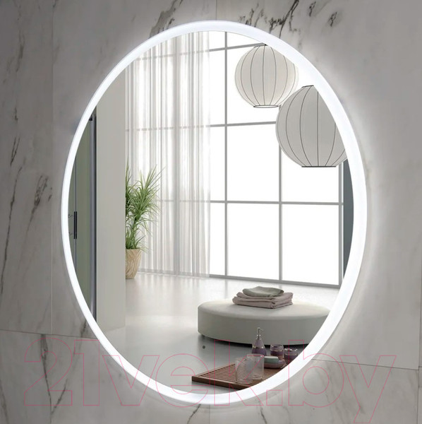 Изображение товара Зеркало Пекам Ring 70x70 / ring-70x70M (с подсветкой, с многофункциональной панелью)