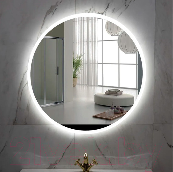 Изображение товара Зеркало Пекам Ring 70x70 / ring-70x70M (с подсветкой, с многофункциональной панелью)