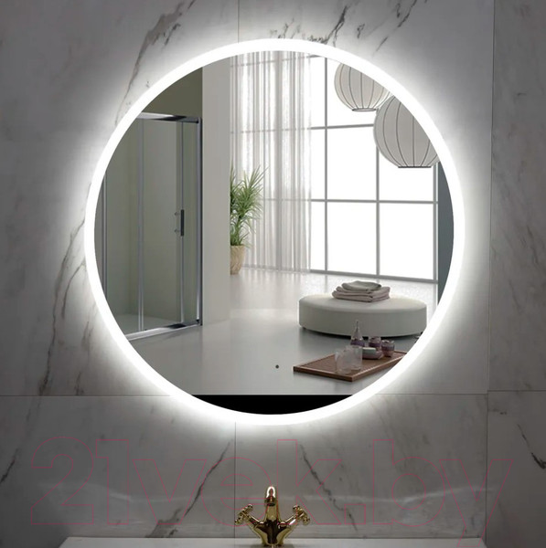 Изображение товара Зеркало Пекам Ring 70x70 / ring-70x70M (с подсветкой, с многофункциональной панелью)