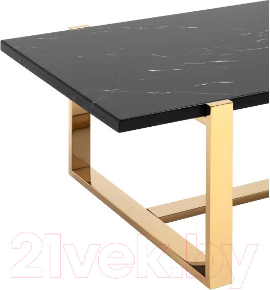 Изображение товара Журнальный столик Stool Group Тоби 109x66 / ECT-5004-TG (черный мрамор/сталь золото)