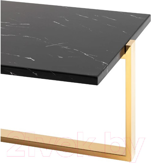 Изображение товара Журнальный столик Stool Group Тоби 109x66 / ECT-5004-TG (черный мрамор/сталь золото)