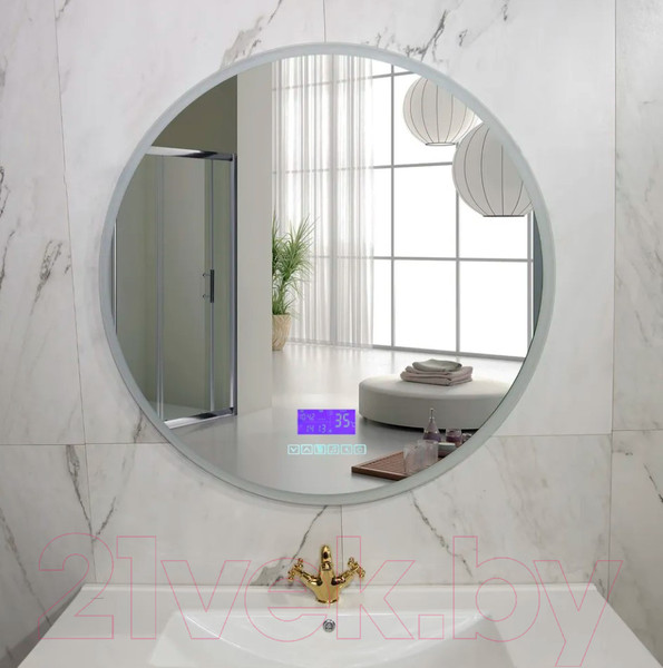 Изображение товара Зеркало Пекам Ring 80x80 / ring-8x80M (с подсветкой, с многофункциональной панелью)