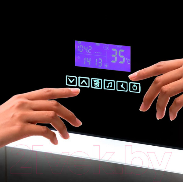 Изображение товара Зеркало Пекам Ring 80x80 / ring-8x80M (с подсветкой, с многофункциональной панелью)