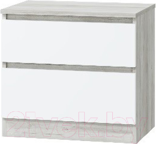 Изображение товара Прикроватная тумба MLK Лори (дуб серый/белый)