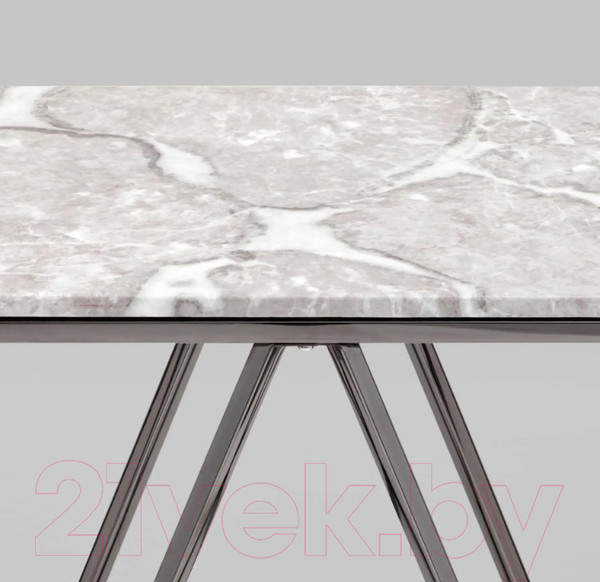 Изображение товара Консольный столик Stool Group Авалон 122x41 / ECST-0551 (серый мрамор/сталь серебристый)