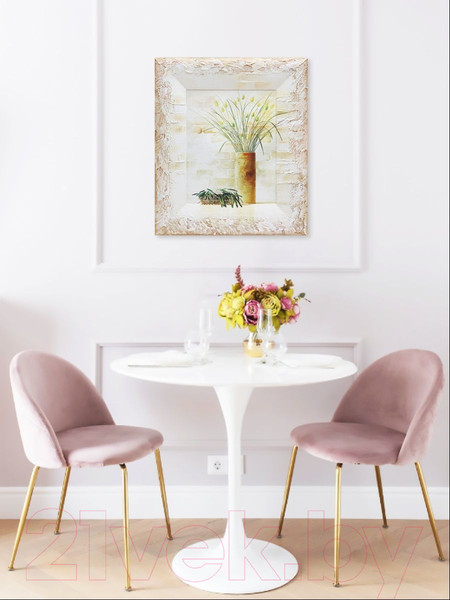 Изображение товара Картина Декарт Цветы в желтой вазе-1 8Л0844 (в раме)