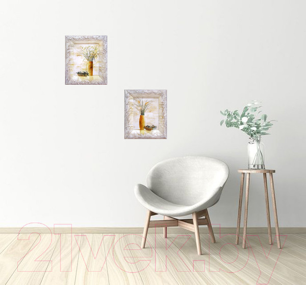 Изображение товара Картина Декарт Цветы в желтой вазе-2 8Л0845 (в раме)